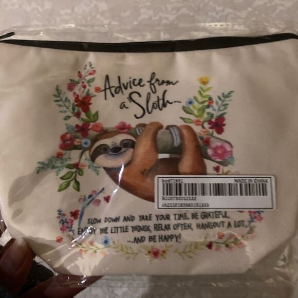 Advice From a Sloth Cosmetic Bag / Pouch - Picture 5 of 7